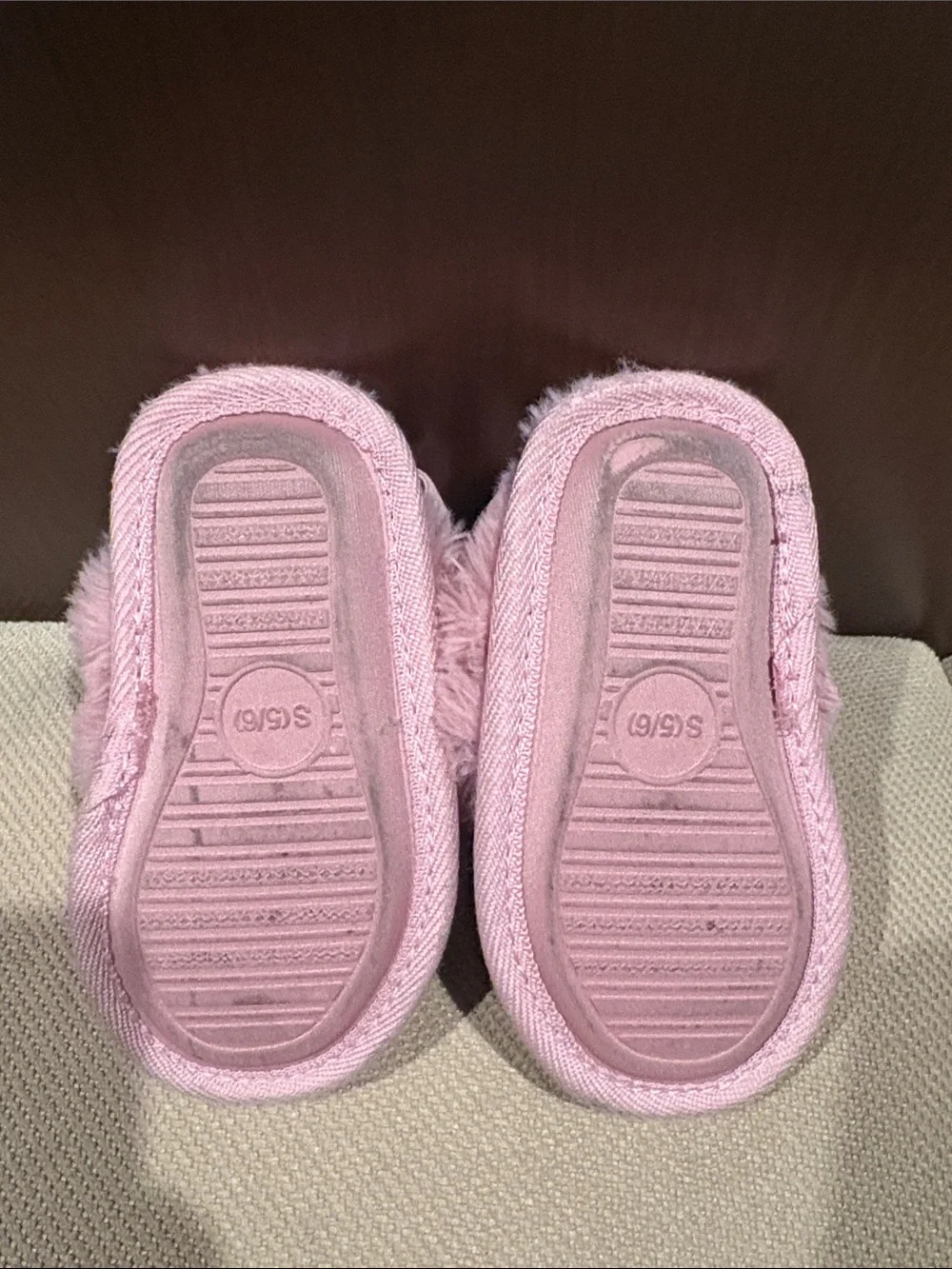 Cat & Jack Pink Faux-Fur Slide Slippers